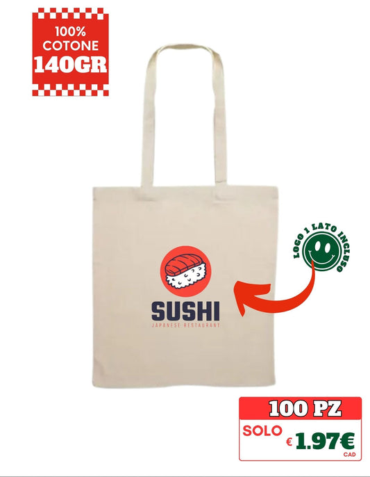 TOTE BAG STAMPA 1LATO GRATUITA - Italo Merch